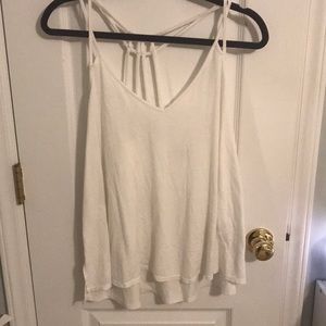 White tank with strappy back